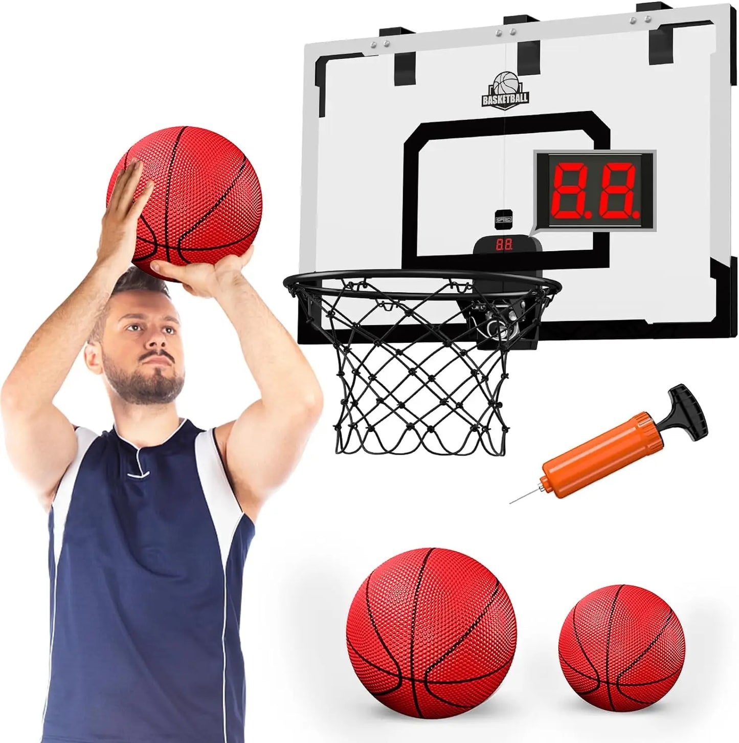 Large Mountable Mini Basketball Hoop set