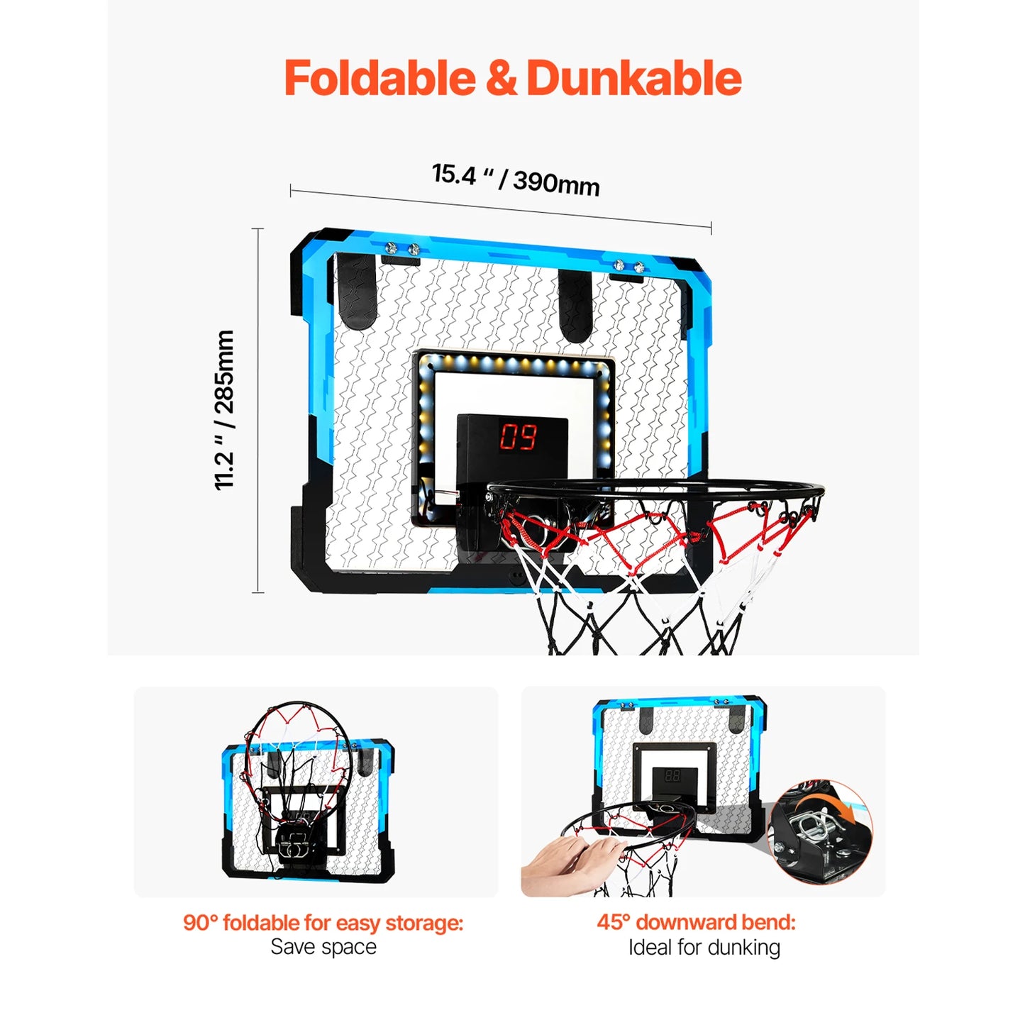 Mountable Mini Basketball Hoop set v2