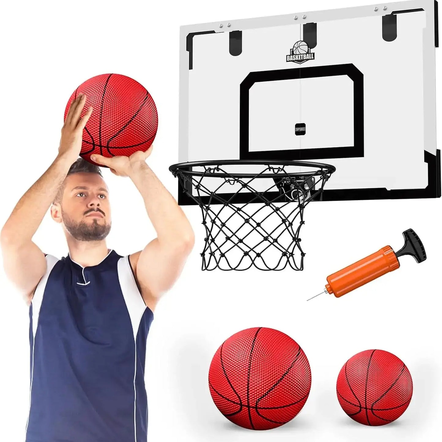 Large Mountable Mini Basketball Hoop set