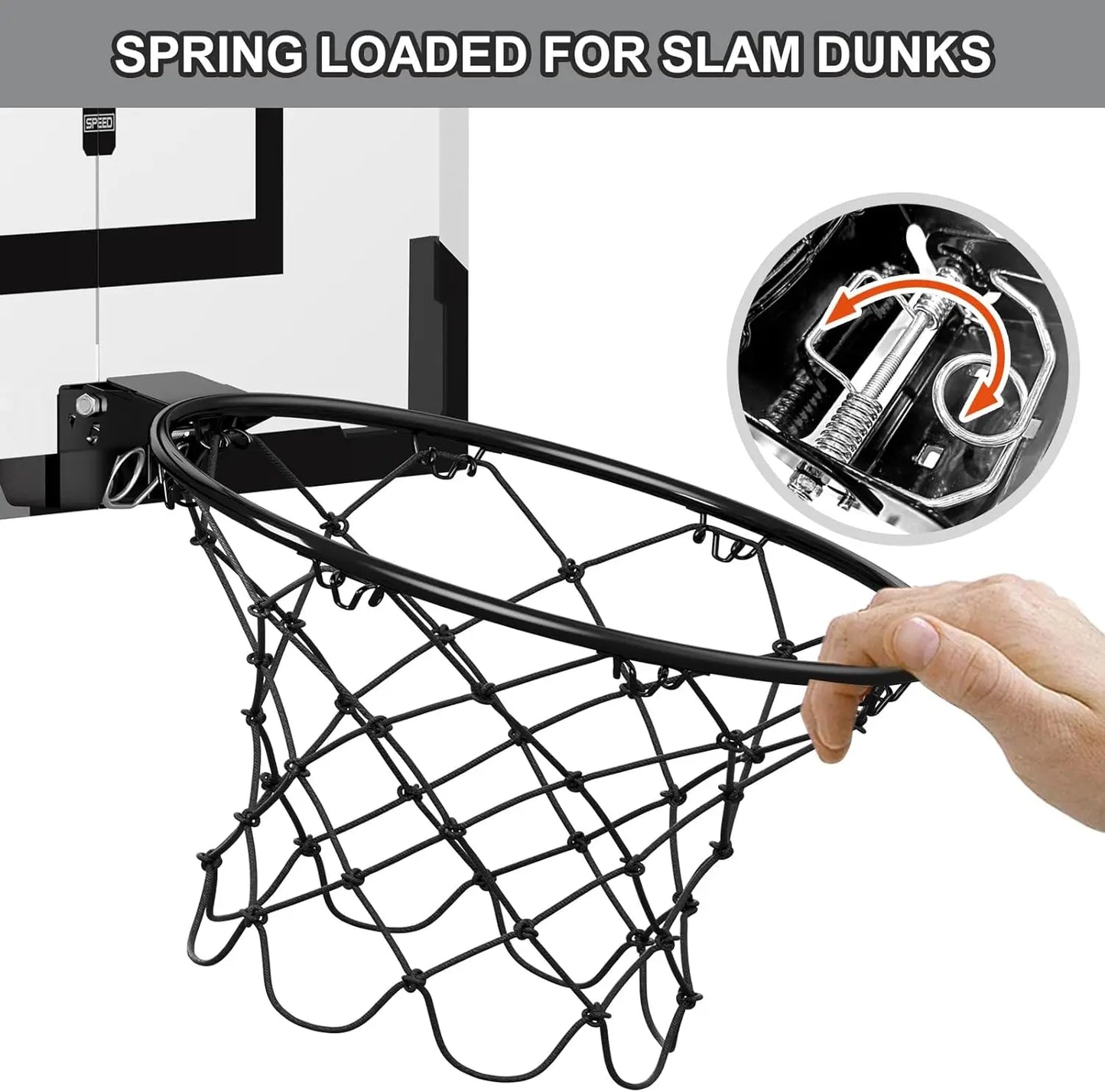 Large Mountable Mini Basketball Hoop set