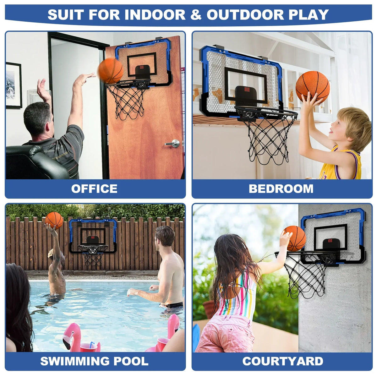 Minihoop Basketball Set with Scoreboard